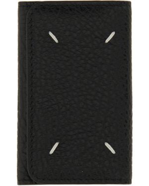 Maison Margiela Leather Keychain - Black