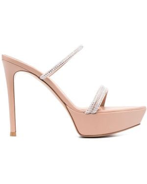 Gianvito Rossi Sandalo platform cannes - Rosa