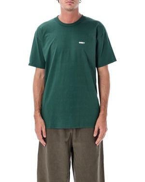 Obey T Shirts And Polos - Green