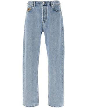 Gucci Jean Inséré Gg - Bleu
