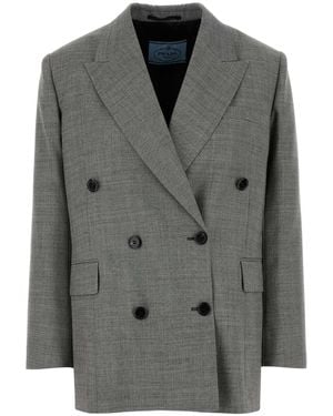 Prada Wool Blazer - Gray