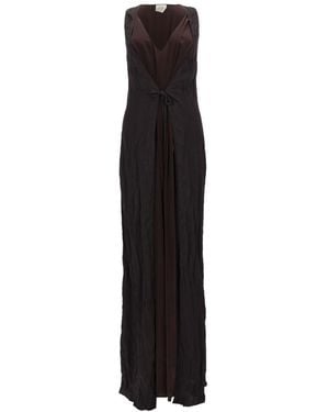 Alysi Silk Modal Polyamide Dress - Black