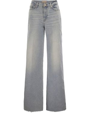 7 For All Mankind 7 Per Tutti I Jeans A Vita Alti Vintage Di Luxe Vintage - Grigio