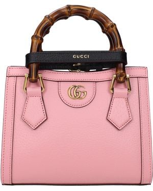 Gucci Borse A Mano Diana Donna Pelle Rosa - Pink
