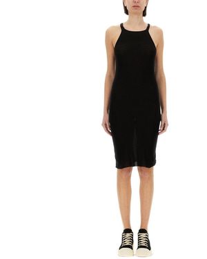 Rick Owens Halter Neck Knee Length Dress - Black