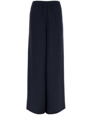 Max Mara Relaxed Elasticated Trousers - Blue
