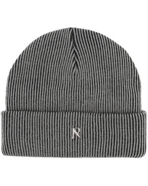 Represent Ribbed Beanie - Grey