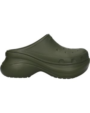 Balenciaga Crocs Clogs And Slides Rubber/Khaki - Green