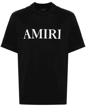 Amiri Rubberized Logo T Shirt - Black