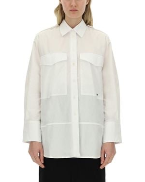 Victoria Beckham Oversize Pocket Shirt - White