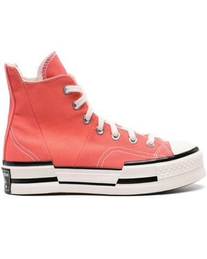 Converse Chuck 70 Plus Hi Trainers - Pink