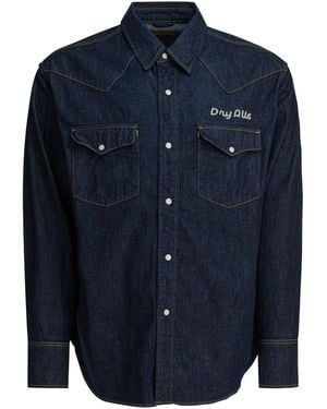 Human Made Von Menschen hergestelltes Denim-"Western"-Hemd - Blau