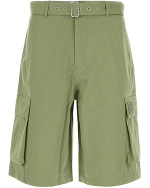 Maison Kitsuné Belted Cargo Bermuda Clothing - Green