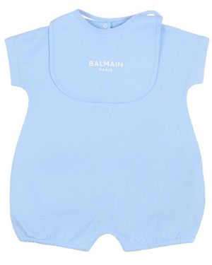Balmain Bodysuit Set With Gag - Blue
