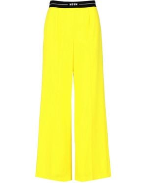 MSGM Trousers - Yellow