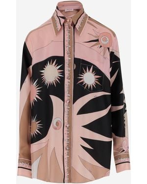 Emilio Pucci Maglietta Classica - Rosa