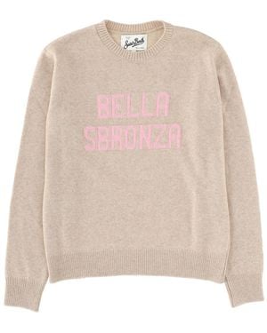 MC2 Saint Barth Graphic Crew Neck Jumper - Natural