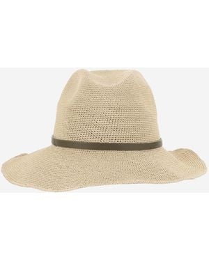 Filippo Catarzi 1910 Paper Hat With Logo - Natural
