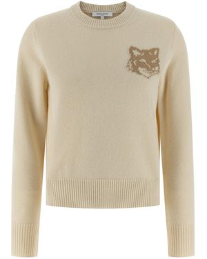 Maison Kitsuné Fox Head Maglioni-Donna - Neutro