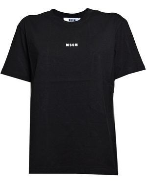 MSGM T Shirts And Polos - Black