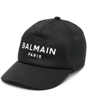 Balmain Hat With Logo - Black