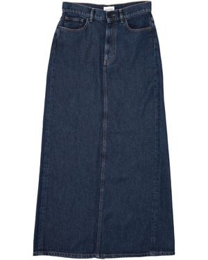P.A.R.O.S.H. Joy Langer Jeansrock - Blau