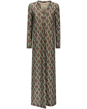 Siyu Printed Long Dress - Multicolour