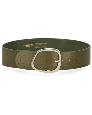 Essentiel Antwerp Frescal Khaki Belt - Green