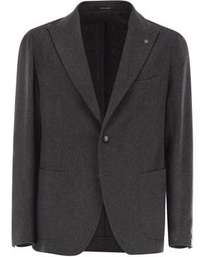 Tagliatore Cashmere And Silk Jacket - Black