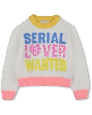 Billieblush Pull "Serial Lover Wanted" - Grey