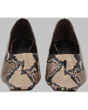 KHAITE Chic Animal Print Heels - Black