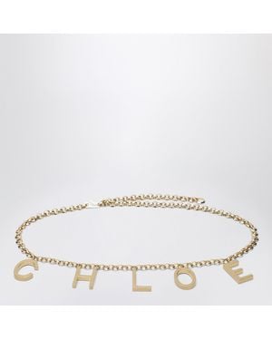 Chloé Letters Jewel Belt - Metallic