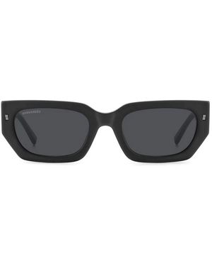 DSquared² Sonnenbrille Icon 0017/S 003 Mattschwarz/Schwarz Unisex - Grau