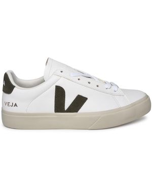 Veja Elfenbein Chrom freie Lear -Feld -Sneaker - Mettallic
