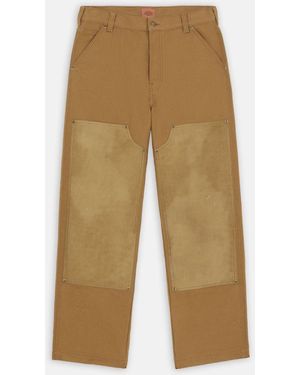 Dickies Lucas Heeft Dubbele Knie Gewaxt - Naturel