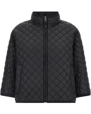 Max Mara 'delfina' Omkeerbare Kap - Zwart