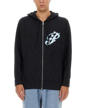 3.PARADIS Zip Sweatshirt - Black