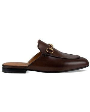Gucci Princetown Pantoffeln - Braun