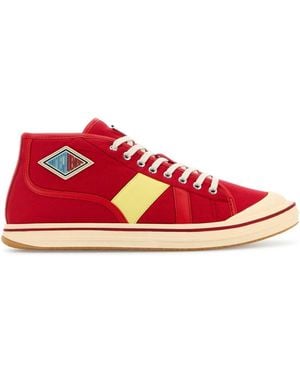 Bottega Veneta Canvas Summer Sneakers - Red