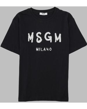 MSGM Jersey T-Shirt - Black