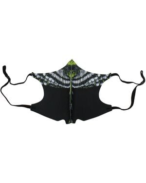 Marcelo Burlon Mascherine Mask Uomo Tessuto Multicolore - Black