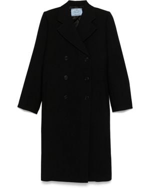 Prada Scheerwollen Jas - Zwart