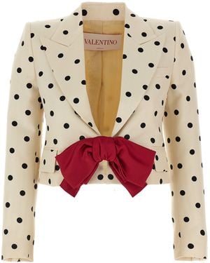 ジャケット VALENTINO GARAVANI 'Solid' Blazer Multicolor Valentino Garavani Rose Appliqué Blazer in Black | Lyst Canada