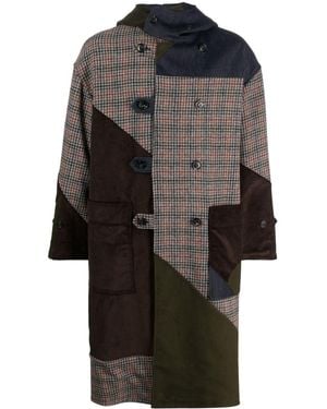 Baracuta Patchwork Duffle Coat - Black