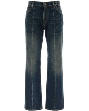 Versace Flared Mid Rise Jeans - Blue