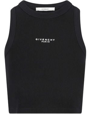 Givenchy Ribbed Tank Top - Black
