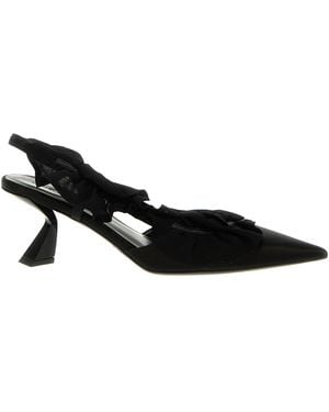 Nensi Dojaka Increspature Di Slingback Di - Nero