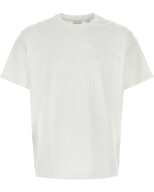 Burberry Cotton T Shirt - White