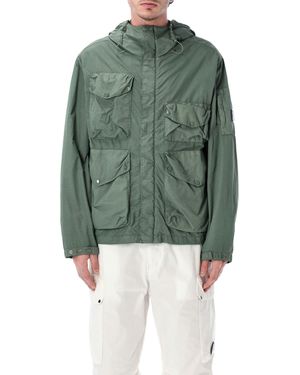 C.P. Company C. P. Company Flatt Nylon Goggle Jacket - Green