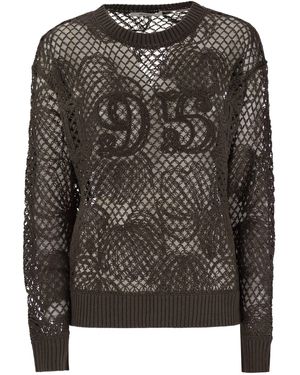 Max Mara Farea bestickter Baumwollpullover - Schwarz